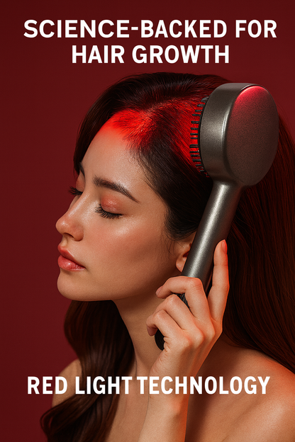 Scalp Massager Red Light Therapy Hair Growth Tool, 650nm Red Light Wavelength