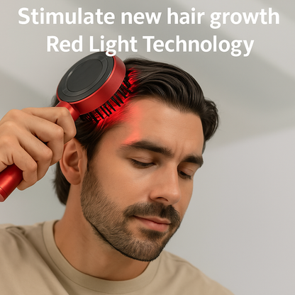 Scalp Massager Red Light Therapy Hair Growth Tool, 650nm Red Light Wavelength