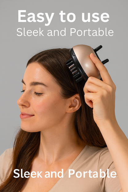 2 in 1 oil and scalp massager